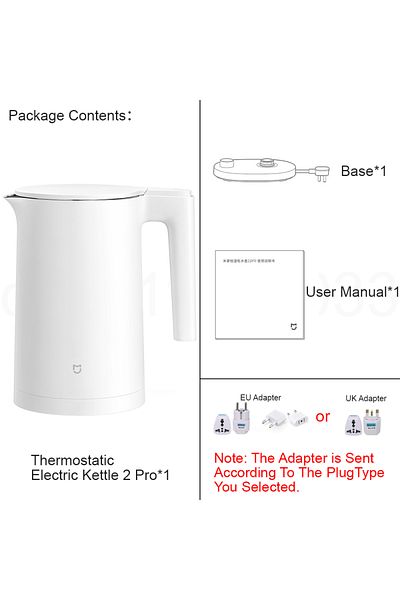 Choice Eu Electric Kettle 2pro Xiaomi Mijia Thermostatic Electric Kettles 2 Pro,tea Kettle For Hot Water, C