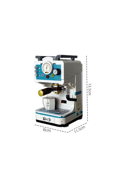 Choice In Bag Coffee Machine A Retro Bread & Coffee Machine Building Block Set - Creative Toy, Adult Simul