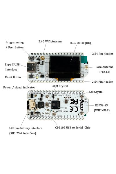 Choice 2 مجموعات ESP32 LoRa V3 لوحة تطوير 868MHz 915MHz SX1262 0.96 بوصة شاشة OLED BT WIFI Lora Ki...