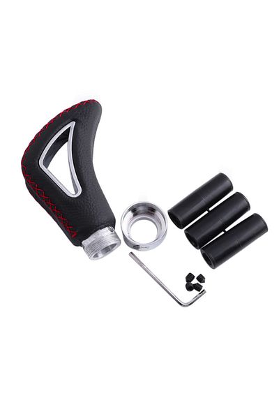 Choice Red Line Universal Pu Leather Gear Shift Knob Red Line Black Line Manual Car Gear Stick Head Shift R