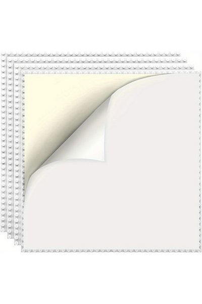Choice White 10 Inch X 10 Inch Peel-and-stick Baseplates Self Adhesive Building Brick Plates Compatible Wit