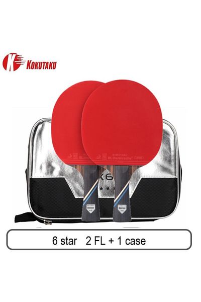 Choice مضرب تنس الطاولة 6star 2 Fl Kokutaku Ittf Professional 4/5/6 Star Ping Pong Racket Carbon Table Tennis Pad