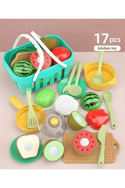 Choice Cutting Toy Cutting Play Food Toy For Kids Kitchen Pretend Fruit &vegetables Accessories Educational