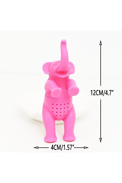 Choice مصفاة شاي على شكل فيل، مصفاة شاي من السيليكون، فلتر شاي أسود، فيل وحوت لطيفان على شكل ديناصور