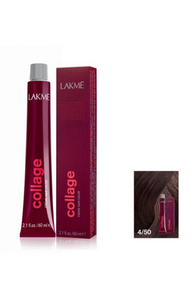 LAKMÉ كريم كولاج لتلوين الشعر من لاكمي 4/50 ماه.ميد.براون 60مل