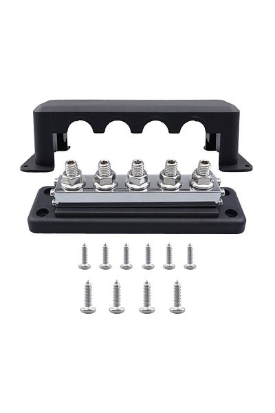 Choice Black M10 Power Distribution Block Bus Bar 24v Buss Bar 600a Electrical Terminal Block For Caravan T