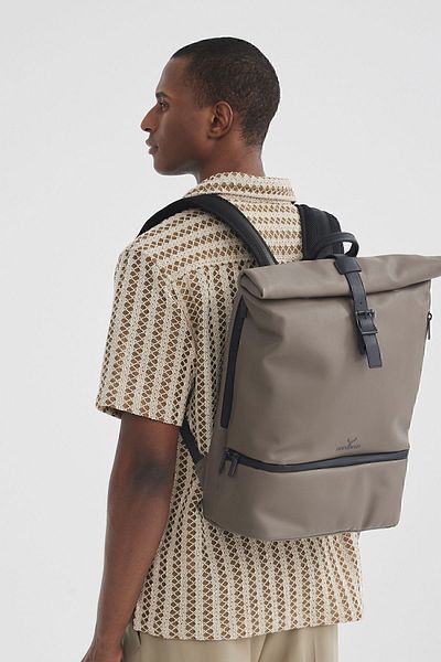 Nordbron Unisex Anthracite σακίδιο πλάτης με μαγνητικό φερμουάρ με γέμιση 13 θέσεων και θέσεων από συνθετικό δέρμα καθημερινά
