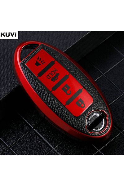 Choice Red 4 Buttons Car Key Case Cover For Nissan Leaf Micra Qashqai J11 J10 X Trail T32 Versa Note Patrol