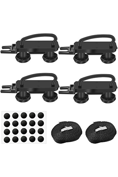 Choice طقم تركيب صندوق السقف الأسود طقم مشبك مسمار على شكل حرف U لصندوق السقف...