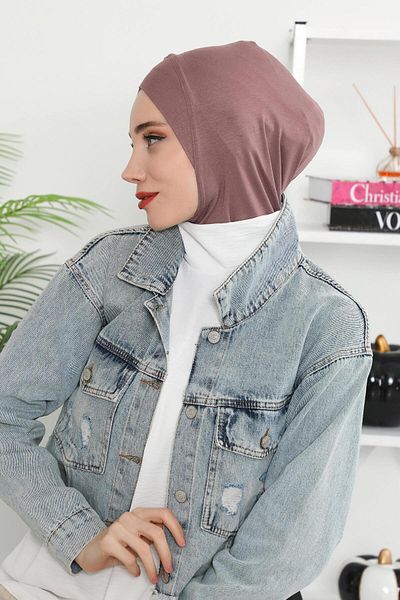 Aisha's Design Combed Cotton Bonnet with Cross Detail on the Front, Tb-4, Tb-4