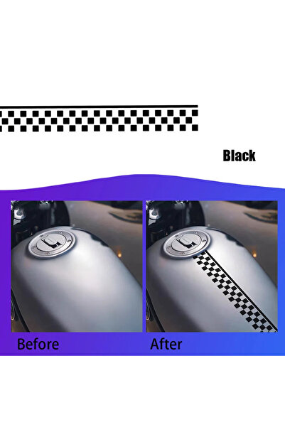 Choice ملصقات سيارة سوداء بنمط مربعات، ملصقات غطاء خزان الوقود، ملصقات زخرفية...