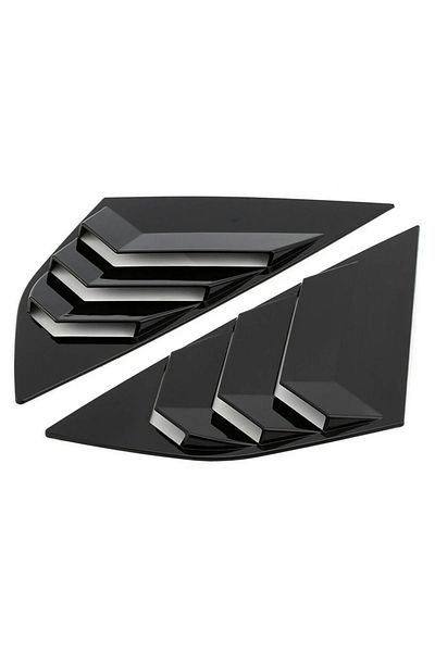 Choice 1 Pairs Rear Window Louvers Car Vent Side Tuyere Louvers Vent For Ford Focus St Rs Mk3 2012-2018