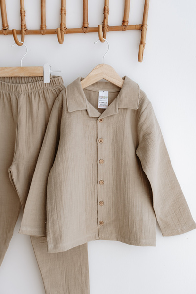 Lilabio Muslin Bohemian Shirt Set