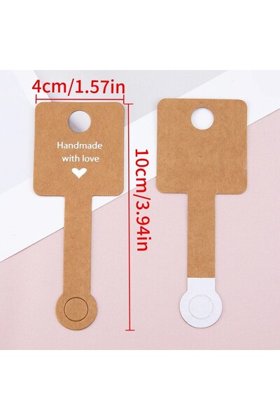 Choice بطاقات ورقية لاصقة قابلة للطي معلقة من كرافت، 50 قطعة، لعرض المجوهرات ...