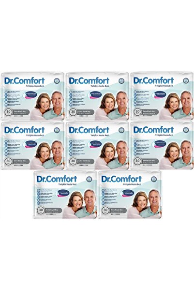Dr.Comfort 240 قطعة كبيرة جدًا - حفاضات للبالغين، سطح من القماش مقاس XL مع حز...