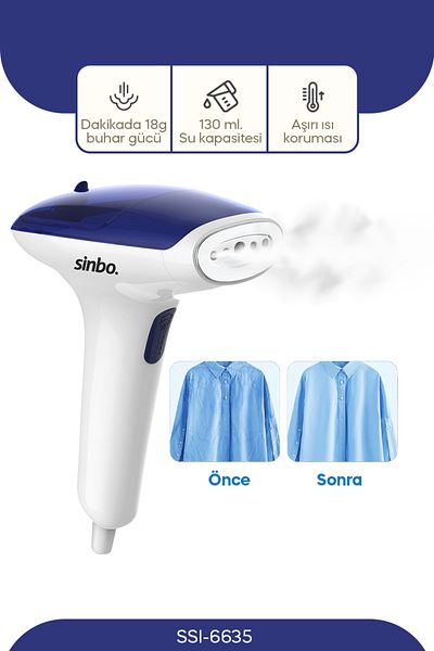 Sinbo Portable Steam Anti-Wrinkle Vertical Iron Ssi-6635