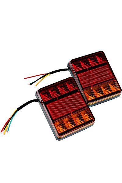 LEEPEE Tailights Rear Parts for Trailer Truck Boat Rear Lamps Waterproof 2pcs/set DC 12V Warning Lights ...