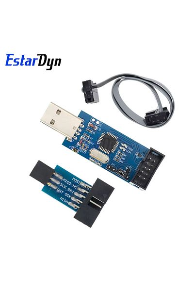 Estardyn 1 مجموعة جديدة من مبرمج Usbasp Usbisp AVR USB ISP USB Asp Atmega8 Atmega128 يدعم نظام التشغيل Win7 64k 10