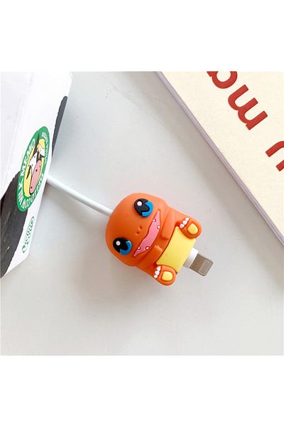 Choice Charmander Pokemon Pikachu Doll Data Cable Protective Cover Kawaii Anime Pikachu Protective Cover Mo