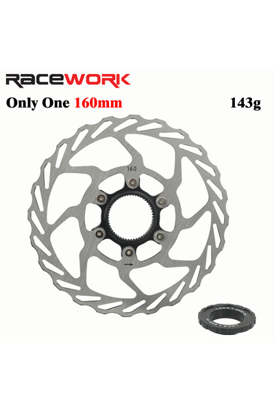 Choice قرص فرامل مركزي واحد فقط من RACEWORK مقاس 160 مم لدراجة RS6 MTB للطرق ...