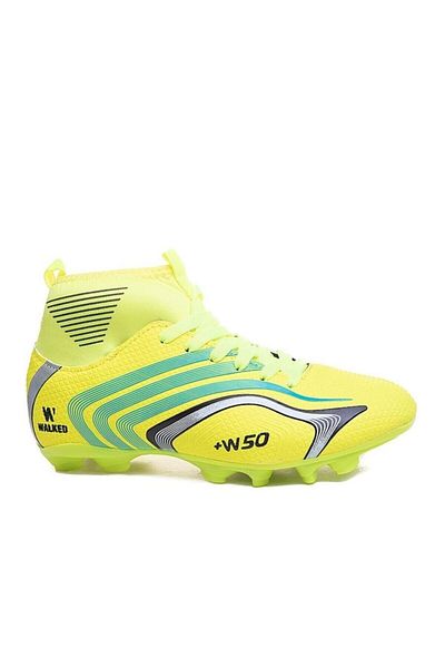 Lion Super Mercury 435 Yellow Soccer Cleats - Εξοπλισμός Astroturf με αστράγαλο και κάλτσες