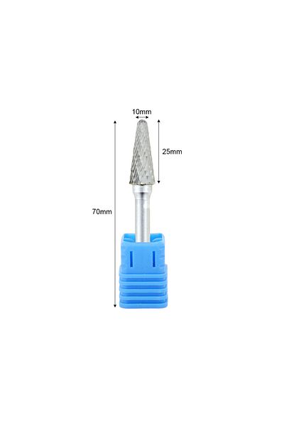 Choice Lx1025m06 L-type Alloy Rotary File Conical Double Thread Tungsten Steel Grinding Head Metal Wod Elec