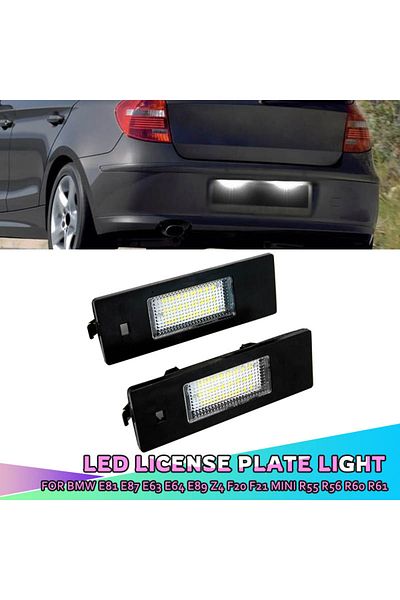 Choice مصباح لوحة رقم الترخيص LED لسيارة BMW الفئة الأولى E81 E87 E63 E64 M6 E85 E86 Z4 F12 F13 F20 K48...
