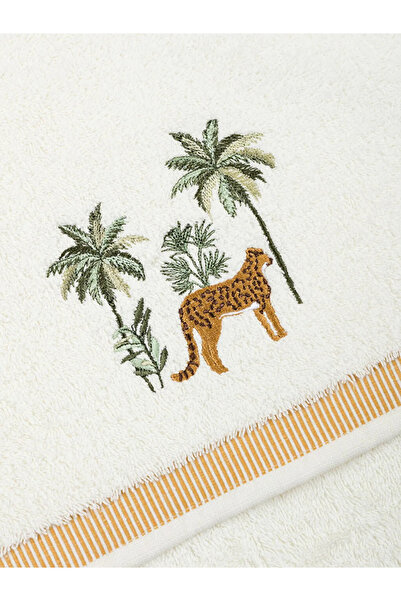 LC Waikiki LCW HOME Біла рушник для обличчя з вишивкою 50x80 см