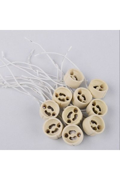 Choice Gu10 10pcs 10-100pcs Led Strip Connector Gu10 Socket For Halogen Ceramic Light Bulb Lamps Holder Bas