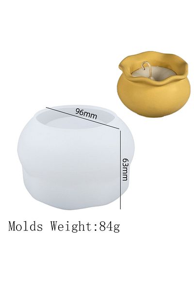 UDOCOOL Large Diy Succulents Flowerpot Silicone Mold Fish Tank Craft Storage Box Making Plaster Resin Candle