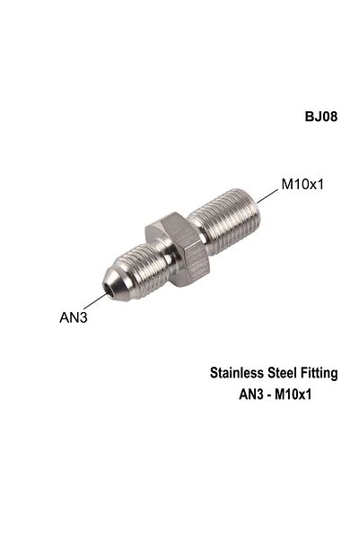 Choice Bj08 An3 Motorcycle Motor Bike Hydraulic Brake Oil Hose Line Banjo Fitting M10x1 Stainless Steel 10m