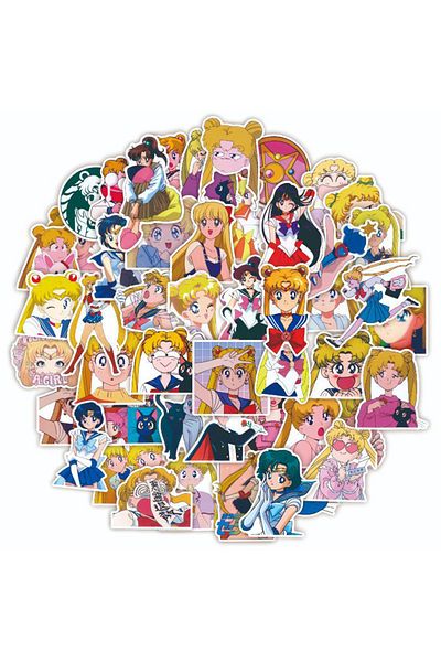 Choice 50pcs 10/30/50pcs Japan Anime Sailor Moon Stickers Kawaii Cute Cartoon Girls Graffiti Sticker Decals