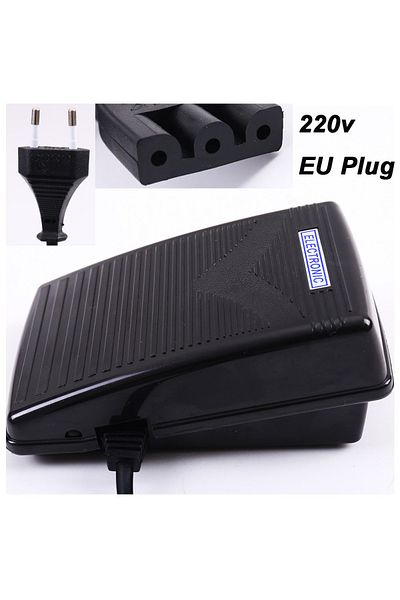 Choice 220v Euplug Sewing Machine Speed Controller Foot Control Pedal Accessories Electronic W Cord For Sin