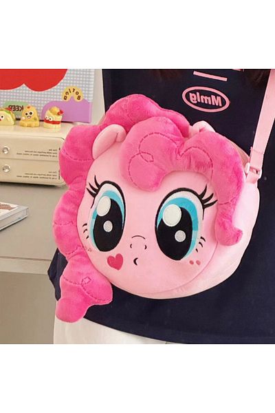 Choice Pinkie Pie Plush Bag My Little Pony Kawaii Pinkie Pie Plush Bags Cute Cartoon Messenger Bag Large Ca
