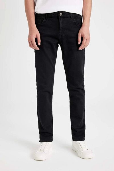 DeFacto S2285 Carlo Skinny Fit Κανονική μέση στενό πόδι Skinny πόδι τζιν παντελόνι
