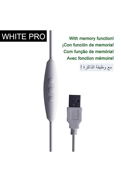 cooleeon Dc 5v White Pro 1pcs Usb Dimmer 1.5m Wire Connector With Switch 4k Refresh Stepless Dimming For 5v L