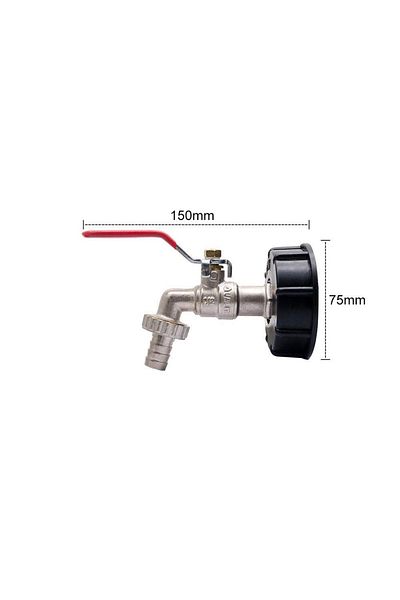 Choice Other 1 S60x6 Coarse Thread Ibc Tank Tap Connecter X 1/2'' 3/4'' Water Coupling Adapter 1000l Garden