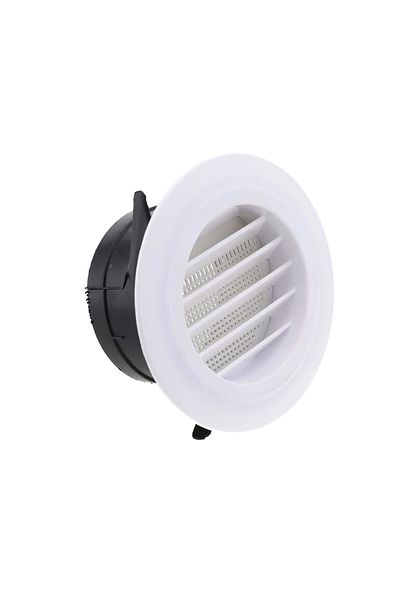 LEENKEA 100mm Duct Vents Round Louvered Vents 75mm/100mm/125mm/150mm/200mm Interior Abs Grille Ventilation W