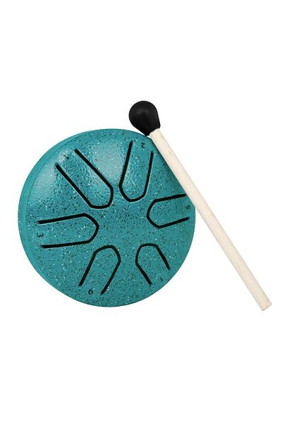 Choice Green 3 Inch 6-tone Steel Tongue Drum Mini Hand Pan Drums With Drumsticks Percussion Musical Instrum