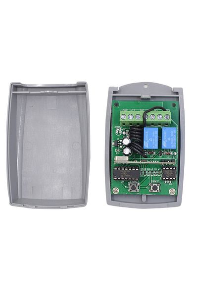 KUANGZIPENG Universal 433mhz Remote Control Garage Door Receiver 2ch 12v 24v Controller Gate Opener 433.92mhz...
