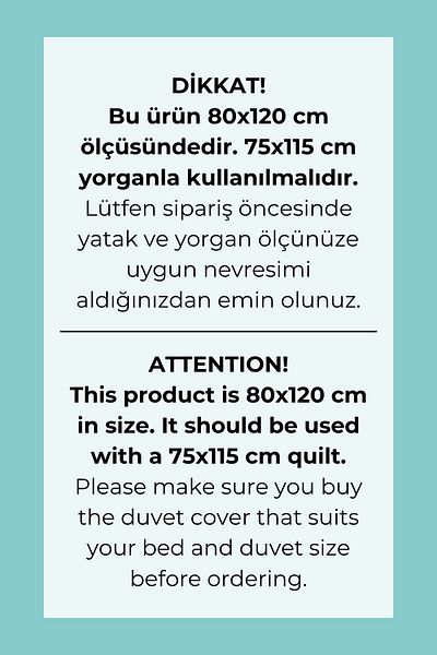 Tuğba Kuğu Royal Series Park Bed Duvet Cover Set - Be the Rainbow (80X120)