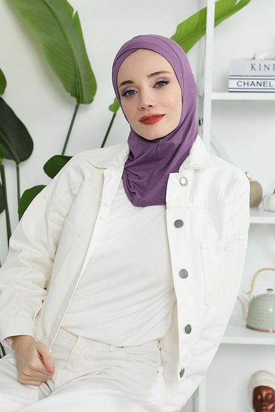 Aisha's Design Combed Cotton Bonnet with Cross Detail on the Front, Tb-4, Tb-4