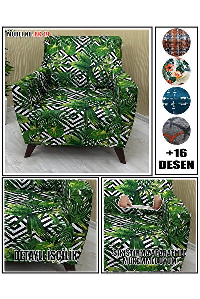 KILIFSAN Desenli̇ Kadi̇fe Kumaş Tekli̇ Koltuk & Berjer Koltuk Kilifi