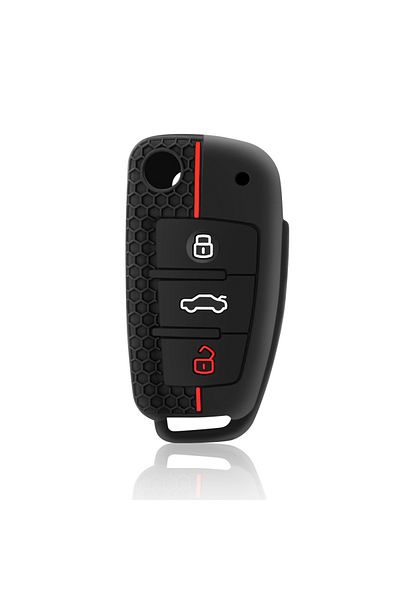 Choice Black Silicone Car Key Fob Cover For Audi A1 A3 A6 C5 C6 Q3 Q2 Q7 Tt Tts R8 S3 S6 Rs3 Rs6 A4
