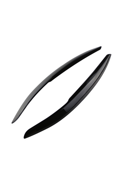 Choice غطاء ABS لمصباح رأس السيارة الأسود، غطاء جفن الحاجب، حواف سوداء لامعة ...