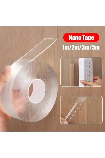 Choice شريط نانو لاصق مزدوج الجوانب قوي للغاية شفاف 30 مم 1 مم 16.4 قدم (5 أم...