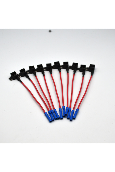 Choice 10 قطع صغيرة 10 قطع 12 فولت صغيرة الحجم حامل فيوز سيارة صغير الحجم مع محول صنبور إضافة دائرة كهربائية صغير جدًا