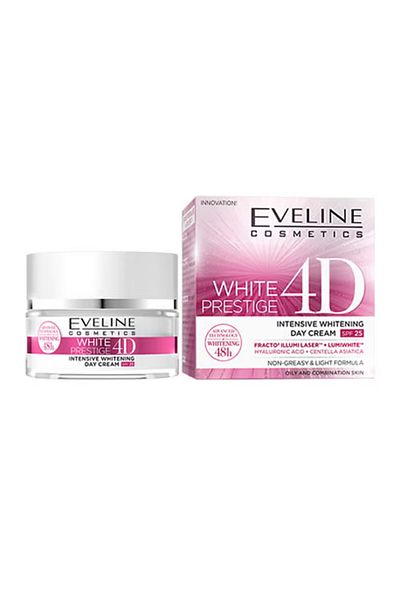 Eveline White Prestige 4D Intensive Whitening Face Day Cream SPF 25 50ml
