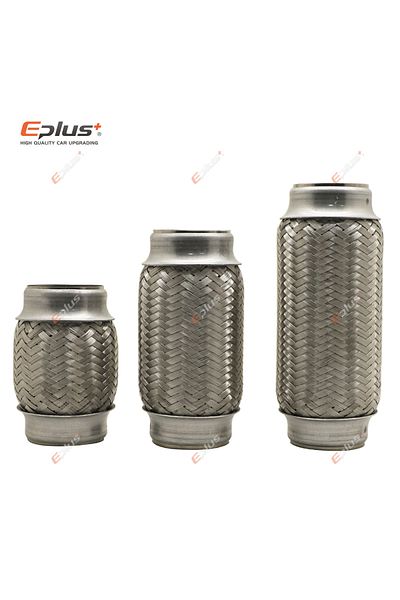 Choice 60mm-120mm Eplus Car Exhaust Tube Telescopic Flexible Connection Braid Bellows Stainless Steel Muffl