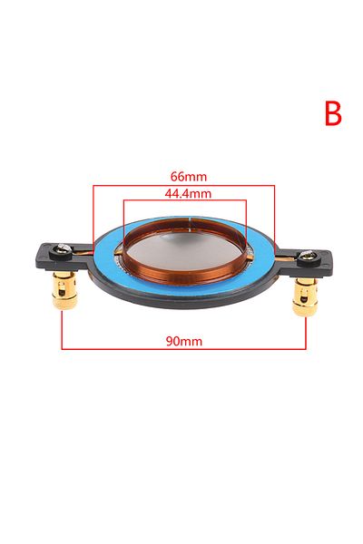 SDJZT 44.4mm 34.4 44.4 51.3 72.2 74.5 Core Tweeter Voice Coil Membrane Titanium Film Treble Speaker Repair